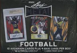 2024 Leaf Metal Football Jumbo Box