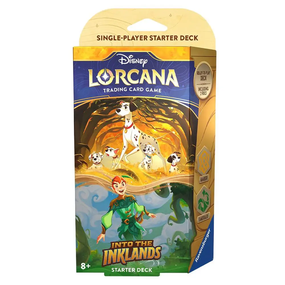 Lorcana Into The Inklands Starter Deck Amber Emerald