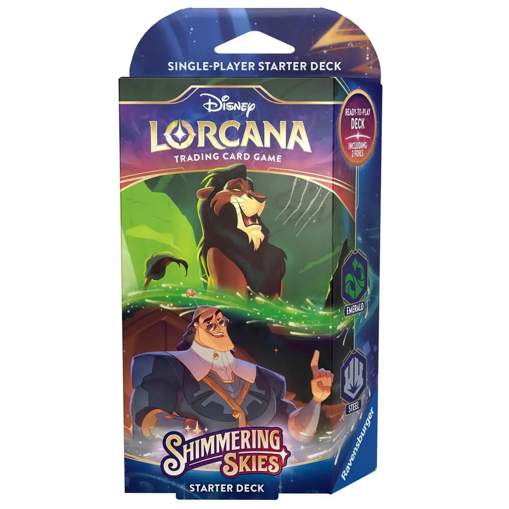 Lorcana Shimmering Skies Starter Deck Emerald Steel