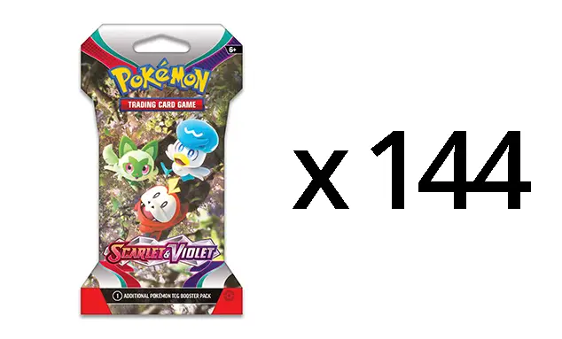 Pokemon Scarlet Violet Base Sleeved Pack Case of 144