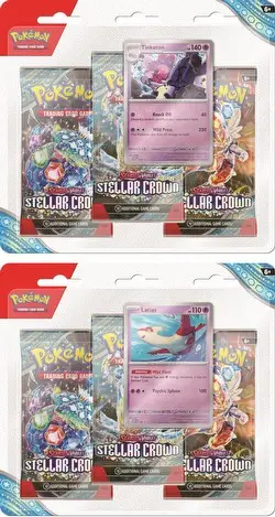 Pokemon Scarlet Violet Stellar Crown Three Pack Blister