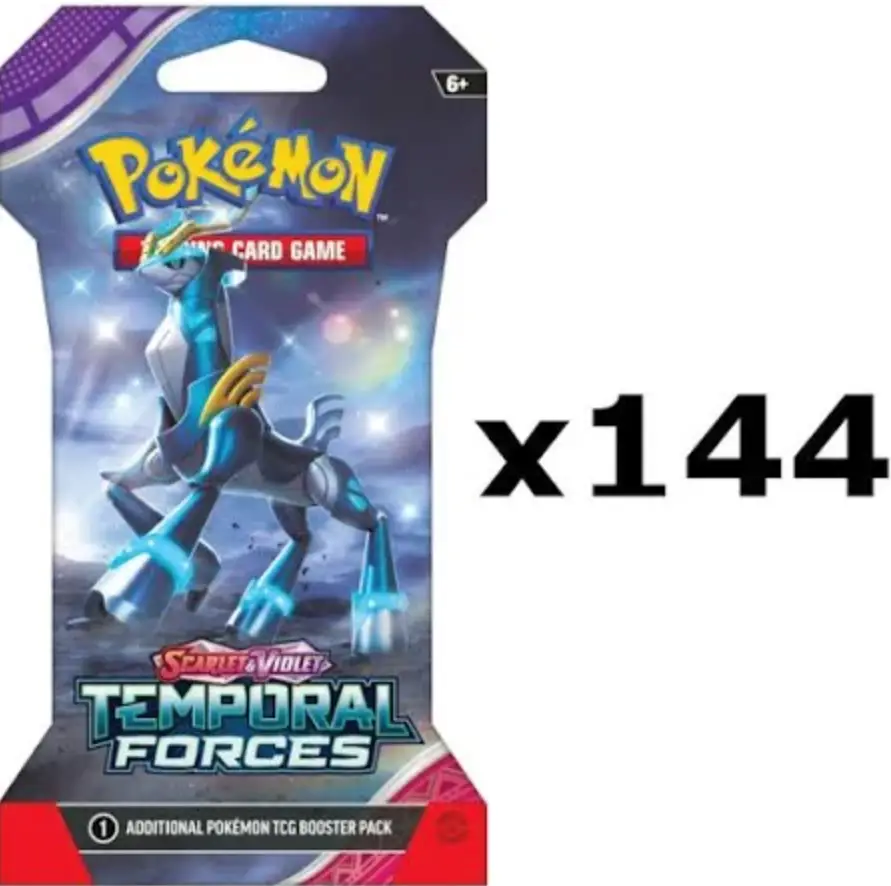 Pokemon Scarlet Violet Temporal Forces Sleeved Pack Case of 144