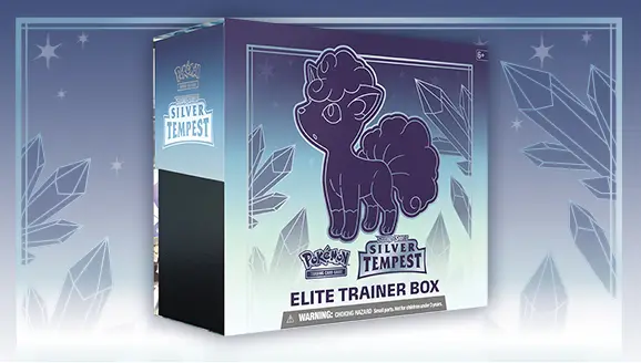 Pokemon Sword & Shield Silver Tempest Elite Trainer Box